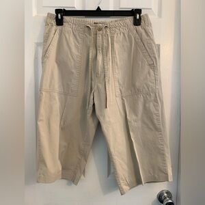 Women's Cream Cargo Shorts by John Henry. Size medium $10